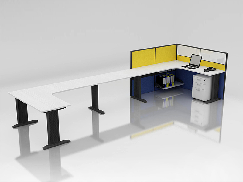 Office Cubicle for 1 Person - BLOCCO-CZ-WP-13