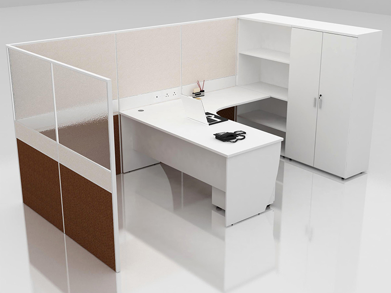 Office Cubicle for 1 Person - BLOCCO-CZ-WP-16